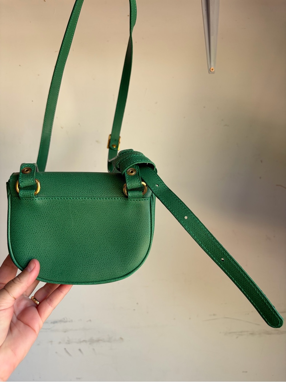 MCM Green Leather Crossbody Bag - Picture 6 of 7